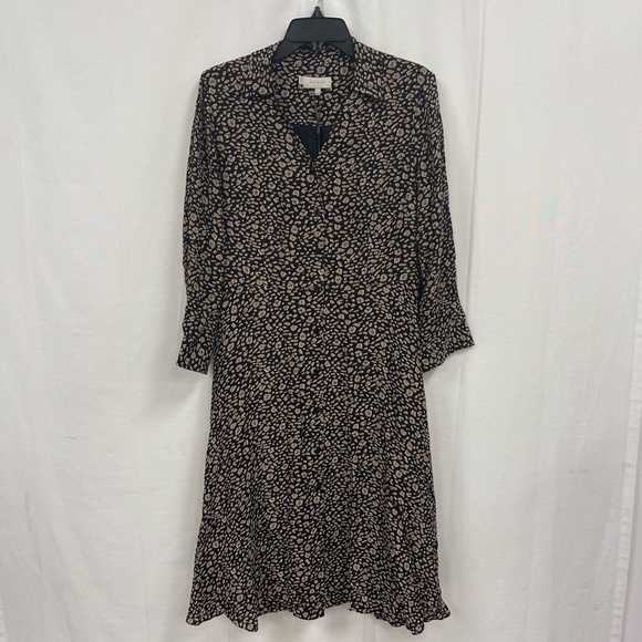 Hobbs London Rosaline Dress in Navy Camel Ivory Size 8US NWT MSRP $315 - Picture 1 of 9